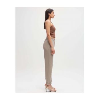 Pantaloni-jogger din bumbac organic cu talie elastica