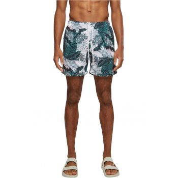 Pantaloni scurti de baie cu model si buzunare laterale