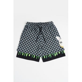 Pantaloni scurti din bumbac Splatter Bunny