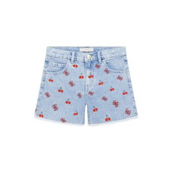 Pantaloni scurti din denim cu broderie