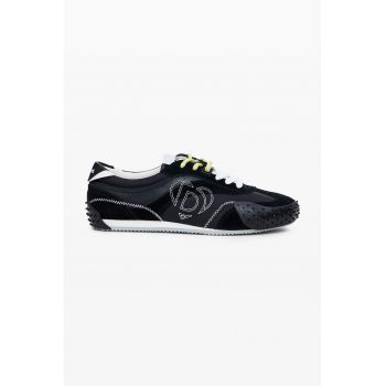 Pantofi sport cu garnituri din piele si piele intoarsa