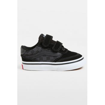Pantofi sport din piele cu model in carouri