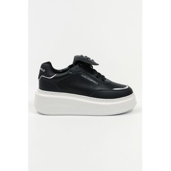 Pantofi sport din piele cu strasuri