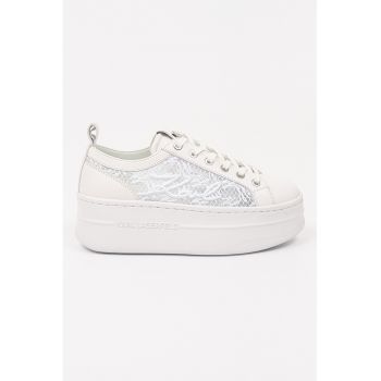 Pantofi sport flatform cu logo brodat