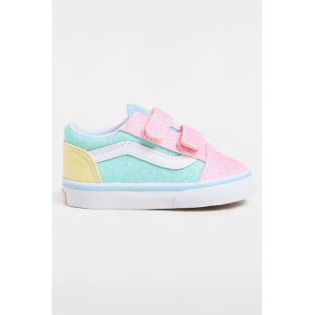 Pantofi sport stralucitori cu inchidere velcro