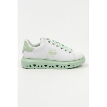 Pantofi sport wedge cu talpa perforata cu logo