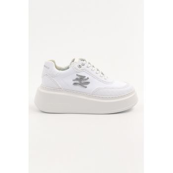 Pantofi sport wedge din material textil