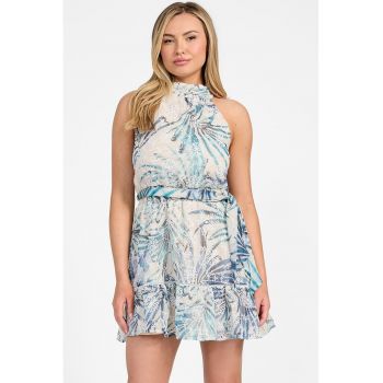 Rochie scurta cu detalii brodate