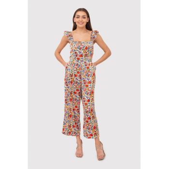 Salopeta cu volane florale PA613
