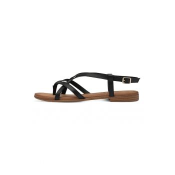 Sandale flatform din piele