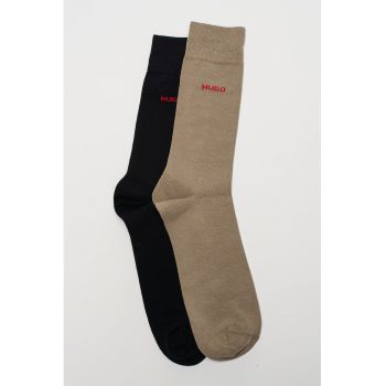 Set de sosete lungi cu detaliu cu logo discret - 2 perechi