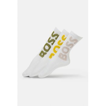 Set de sosete lungi cu logo supradimensionat - 3 perechi