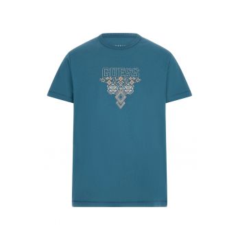 Tricou cu logo brodat