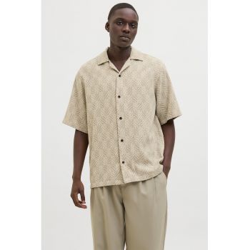 Camasa relaxed fit cu maneci scurte