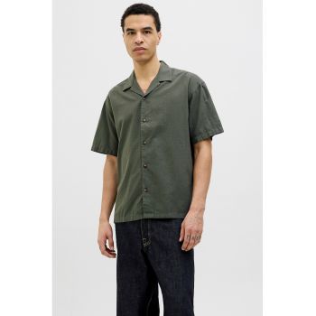 Camasa relaxed-fit din bumbac si in