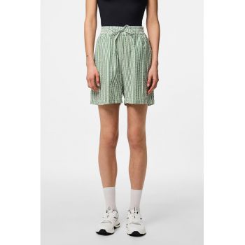 Pantaloni scurti de bumbac cu model in dungi