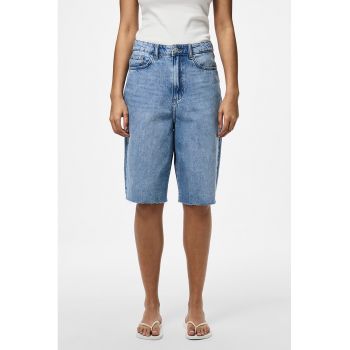 Pantaloni scurti din denim cu talie inalta