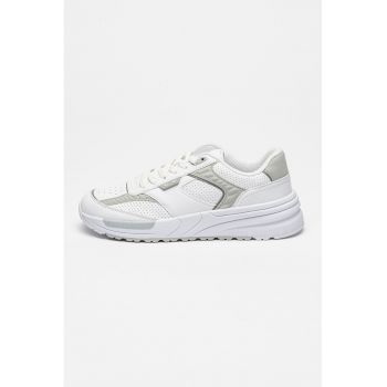 Pantofi sport cu garnituri de piele ecologica
