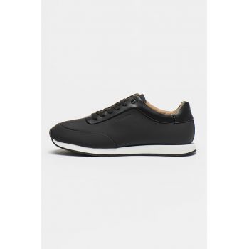 Pantofi sport din piele cu model uni
