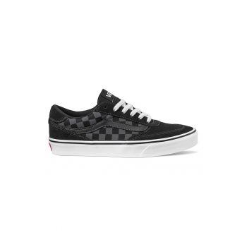 Pantofi sport din piele intoarsa cu insertii din material textil