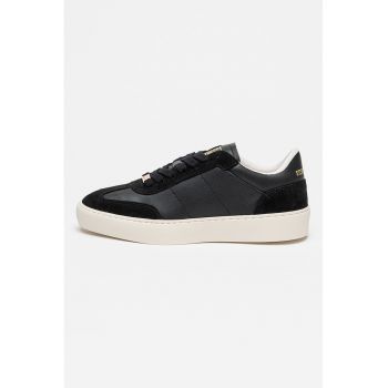 Pantofi sport din piele si piele intoarsa Lyone II