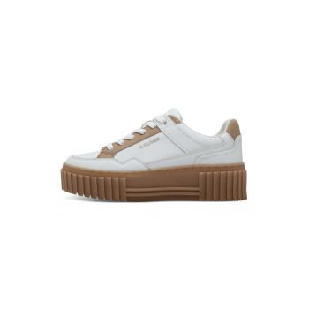Pantofi sport flatform din piele ecologica