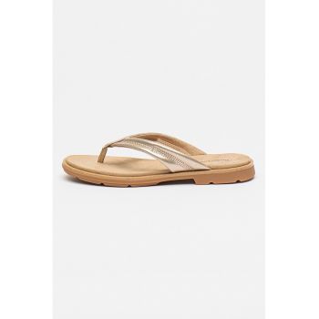 Papuci flip-flop de piele