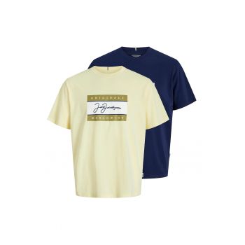 Set de tricouri cu imprimeu logo - 2 piese