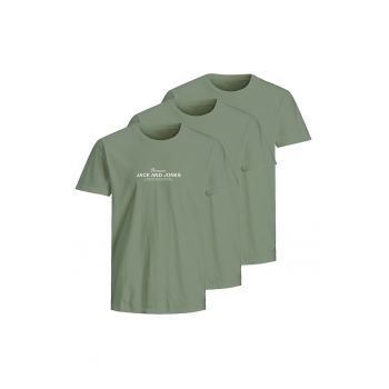 Set de tricouri din bumbac cu logo - 3 piese