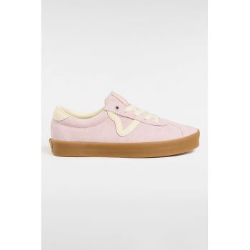 Tenisi low-cut din piele intoarsa