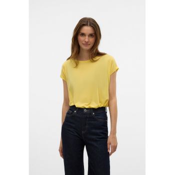 Tricou cu decolteu barcuta Ava