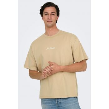 Tricou din bumbac cu imprimeu pe partea din spate
