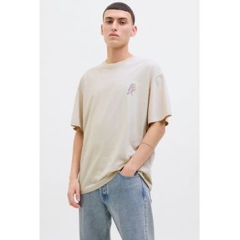 Tricou lejer cu imprimeu pe partea din spate