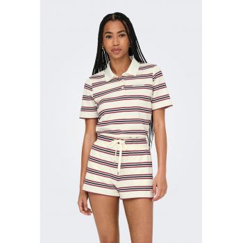 Tricou polo cu model in dungi