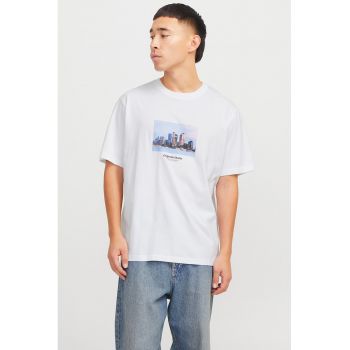 Tricou relaxed fit de bumbac cu imprimeu
