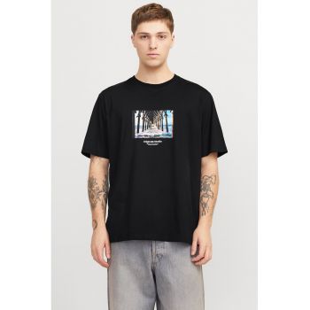 Tricou relaxed fit de bumbac cu imprimeu