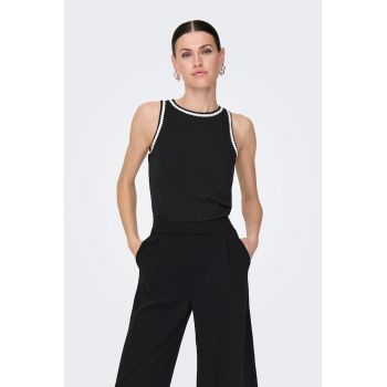 Tricou uni cu decolteu rotund