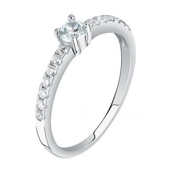 Inel de argint veritabil cu zirconia