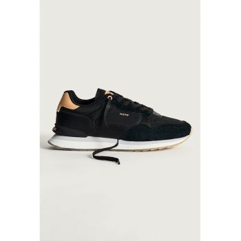 Pantofi sport cu garnituri din piele intoarsa