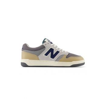 Pantofi sport cu model colorblock si insertii din piele intoarsa