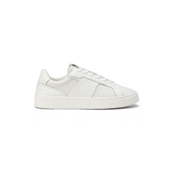Pantofi sport de piele cu varf rotunjit