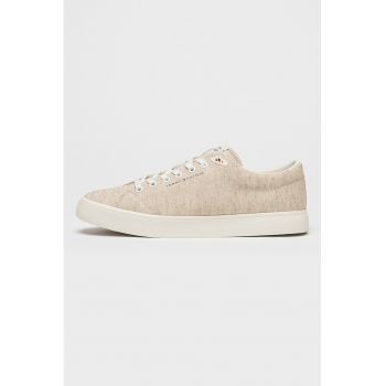 Pantofi sport din in cu logo