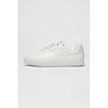 Pantofi sport din piele cu detaliu logo
