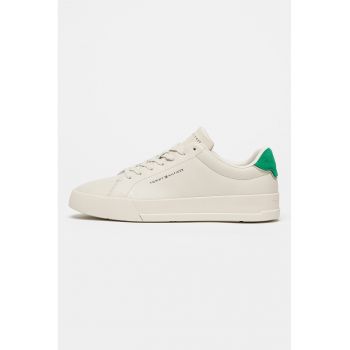 Pantofi sport din piele cu insertii din piele intoarsa