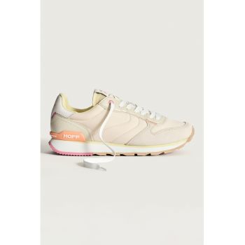 Pantofi sport din piele ecologica cu insertii din piele intoarsa ieftini
