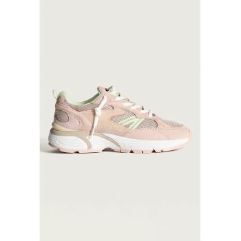 Pantofi sport din piele intoarsa si material textil Dade