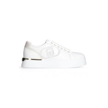 Pantofi sport low cut din piele si piele ecologica