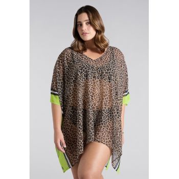 Rochie cu model animal print - pentru plaja