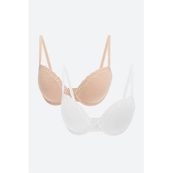 Set de sutiene cu garnitura de dantela - 2 piese