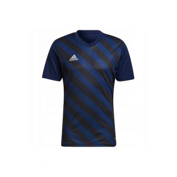 Tricou barbati -  Entrada 22 Graphic Jersey - Poliester - Negru/Albastru -